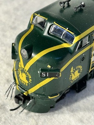 Nice Stewart Jersey Central RR F-3 A/B Set Both Powered HO
