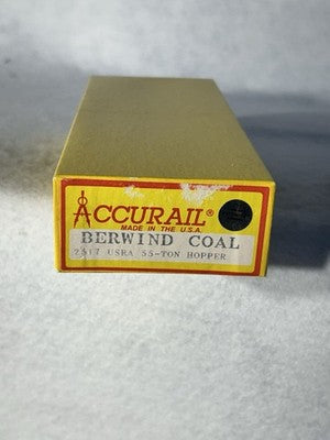 Accurail Mixed BerwindCoal Hopper Kits HO (PRICE/SINGLE CAR; SPECIFY CHOICE)