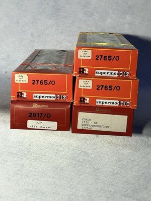 Beautiful Rivarossi Northern Pacific RR 5 Car Passenger Set HO