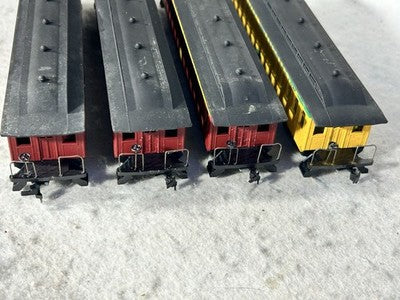 Rare Roundhouse Strasburg Railway Passenger 4 Car Set HO  (Ex Boxes)