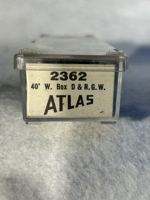 Nice ATLAS Denver, And Rio Grande Western Railway 40’ Box Car N Gauge