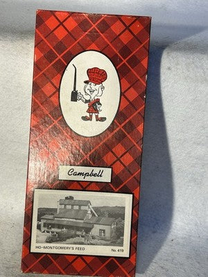 Campbell HO Scale Models, Montgomery’s Feed And Seed  Craftsman Kit