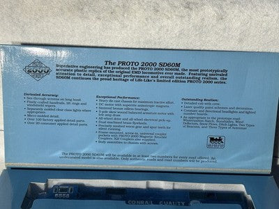 Stately Proto 2000 Conrail RR SD- 60 DCC Ready Loco HO