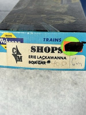Nice Athearn Blue Box Erie Lackawanna RR Bay Window Caboose HO