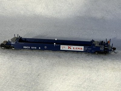 Beautiful Athearn RTR Maxi 1 K Line Rail Bridge Well Car Early 5-Pak HO