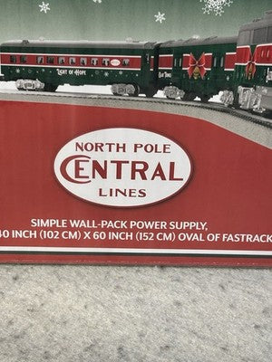 Beautiful SLEIGH BELLS LIMITED Christmas Train Set 0 Gauge  Blue Tooth