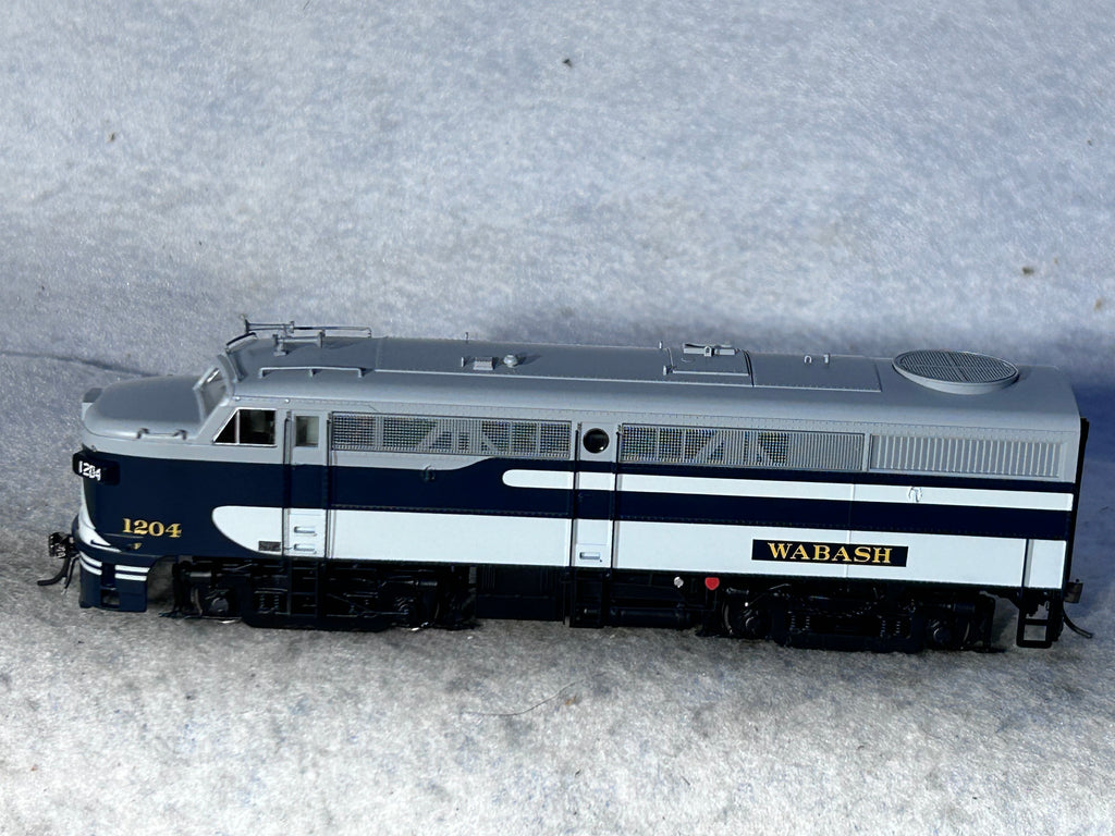 Beautiful Rapido Wabash railroad F3 – A #1204 Locomotive DCC/Sound