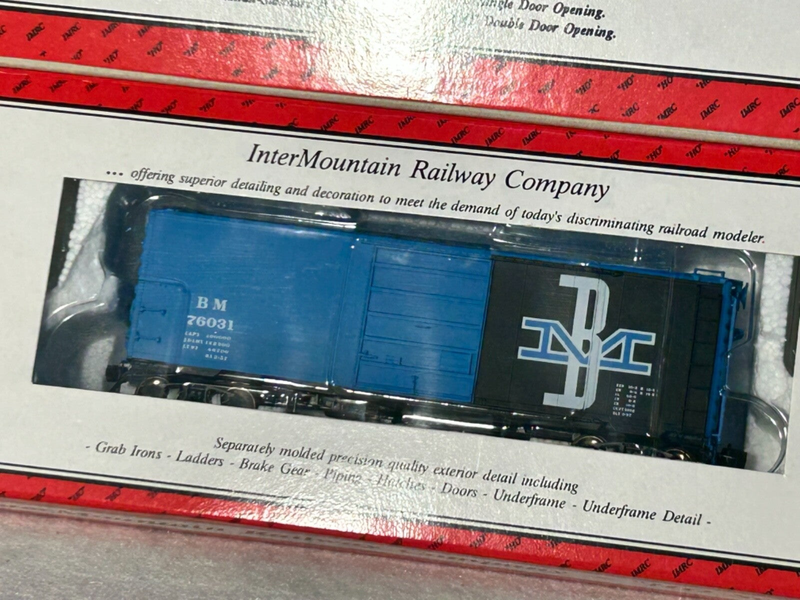 Intermountain 40’ Box/Reefer Cars HO (SPECIFY WHICH YOU WANT WHEN ORDERING)