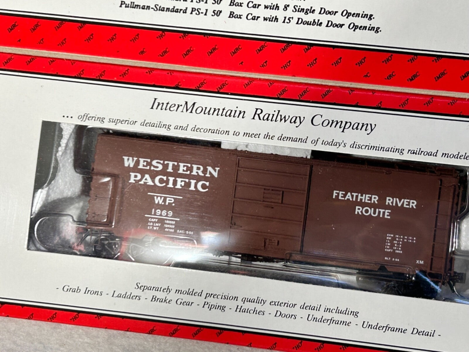 Intermountain 40’ Box/Reefer Cars HO (SPECIFY WHICH YOU WANT WHEN ORDERING)