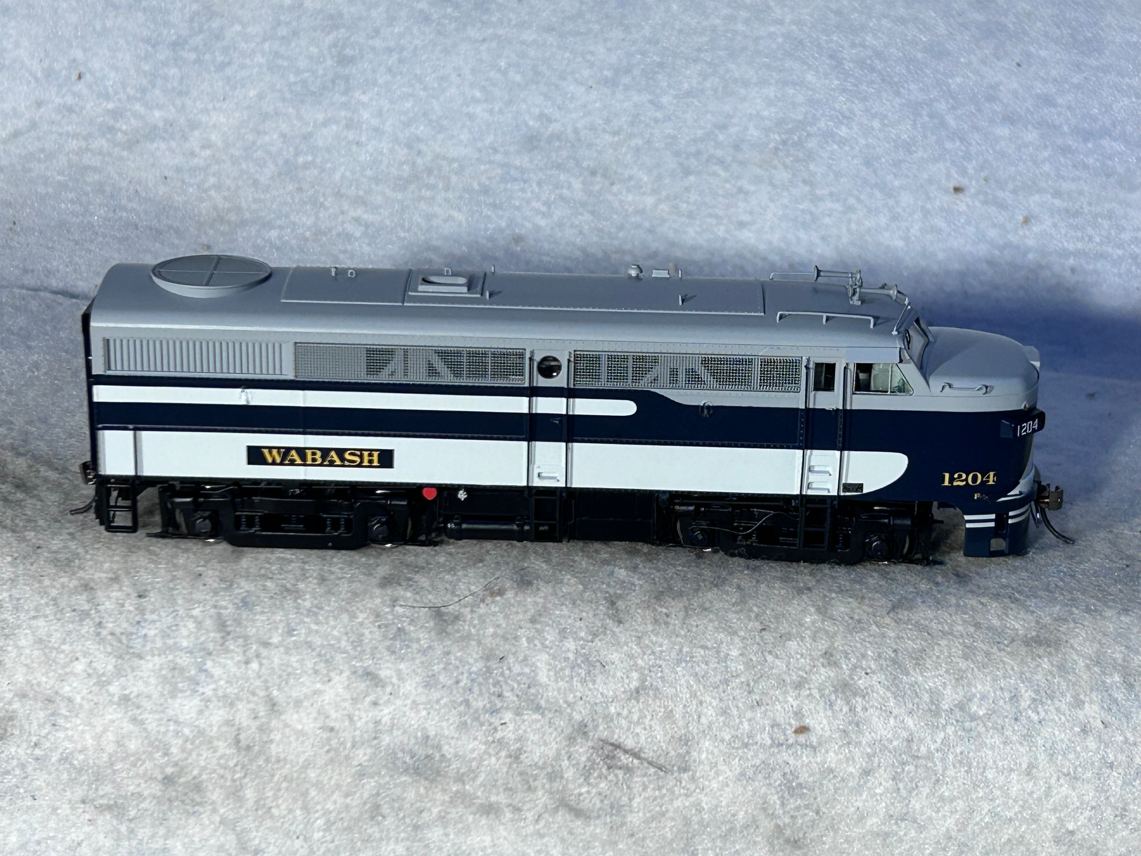 Beautiful Rapido Wabash railroad F3 – A #1204 Locomotive DCC/Sound
