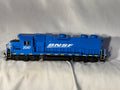 Unusual RAPIDO Burlington Northern Santa Fe RR GP-38 Locomotive #2047 DCC Ready HO