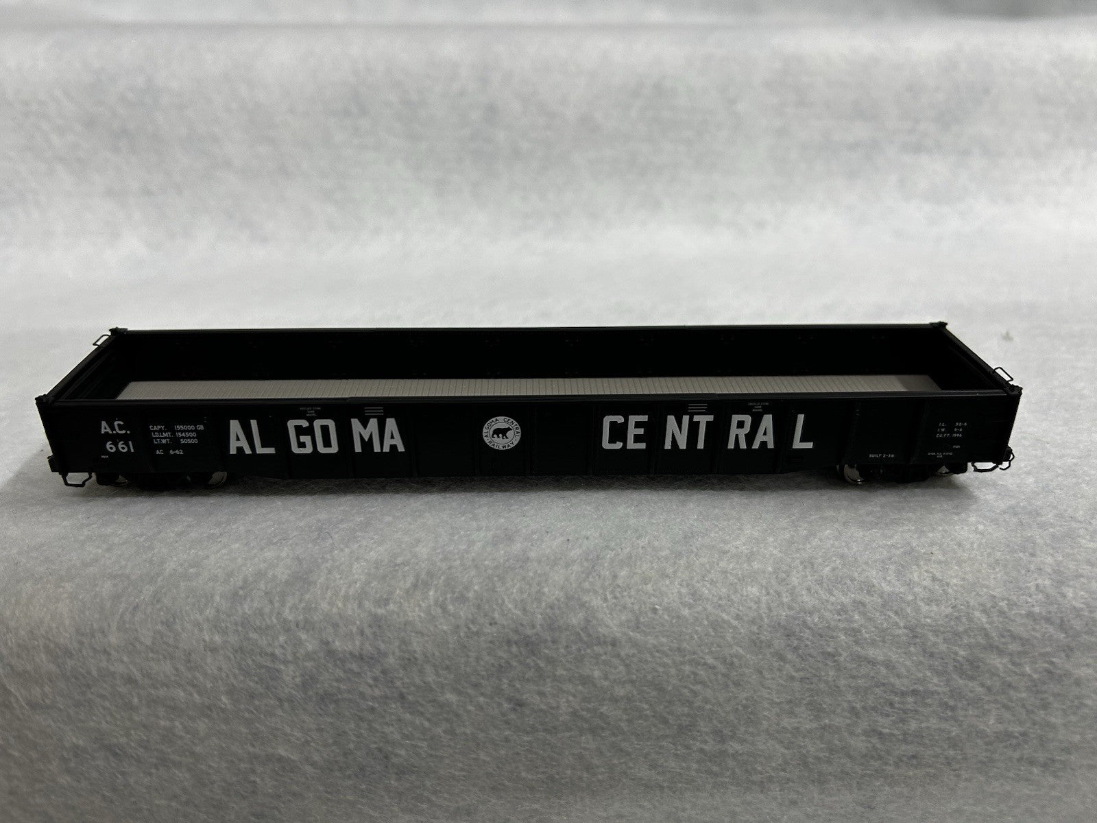 Sleek Rapido Algoma Central Railroad 53’ Mill Gondola HO  (Price Per Single Car)