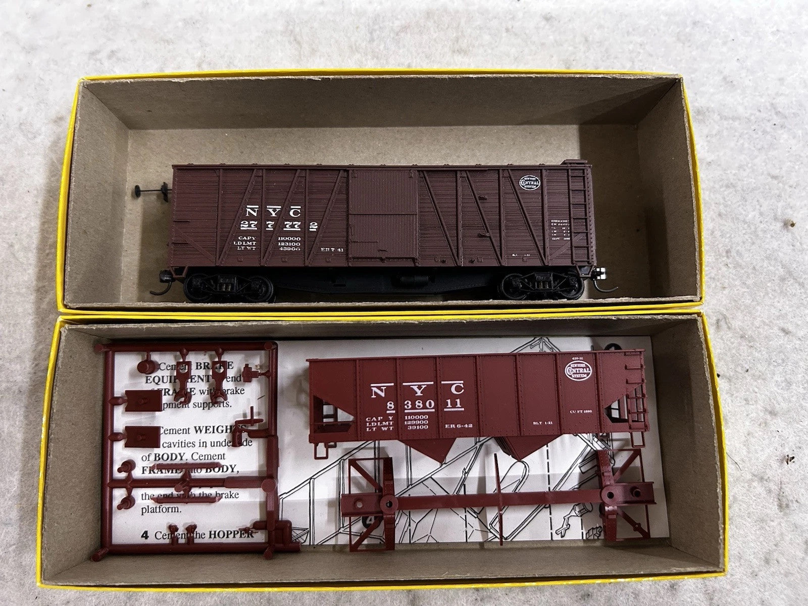 Nice Accurail New York Central Railroad Mixed Cars HO (Price Is Per Single Car)
