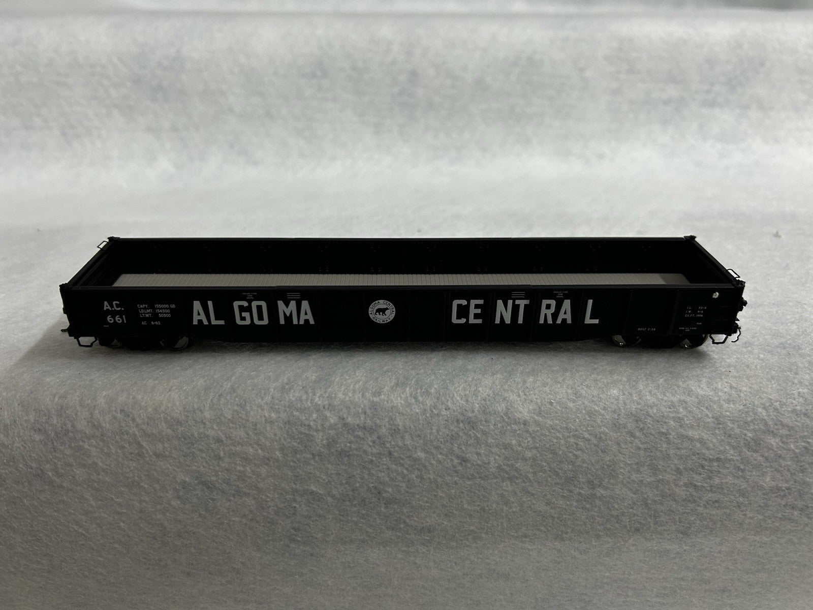 Sleek Rapido Algoma Central Railroad 53’ Mill Gondola HO  (Price Per Single Car)